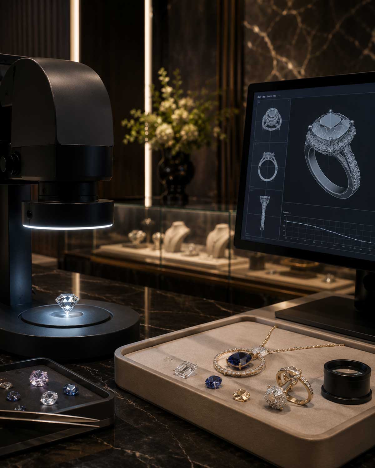Precision jewellery manufacturing and digital design technology