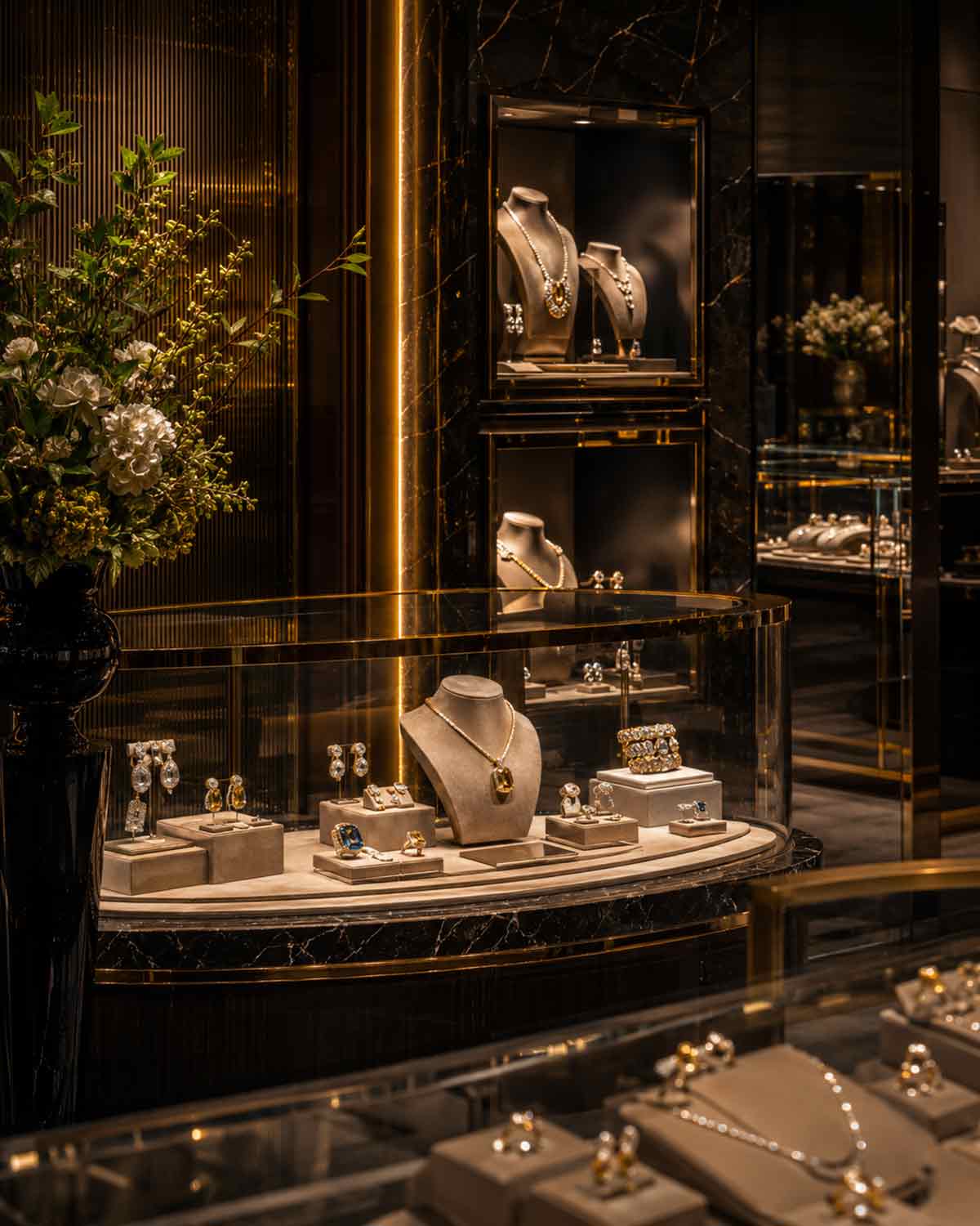 Luxury jewellery retail showroom