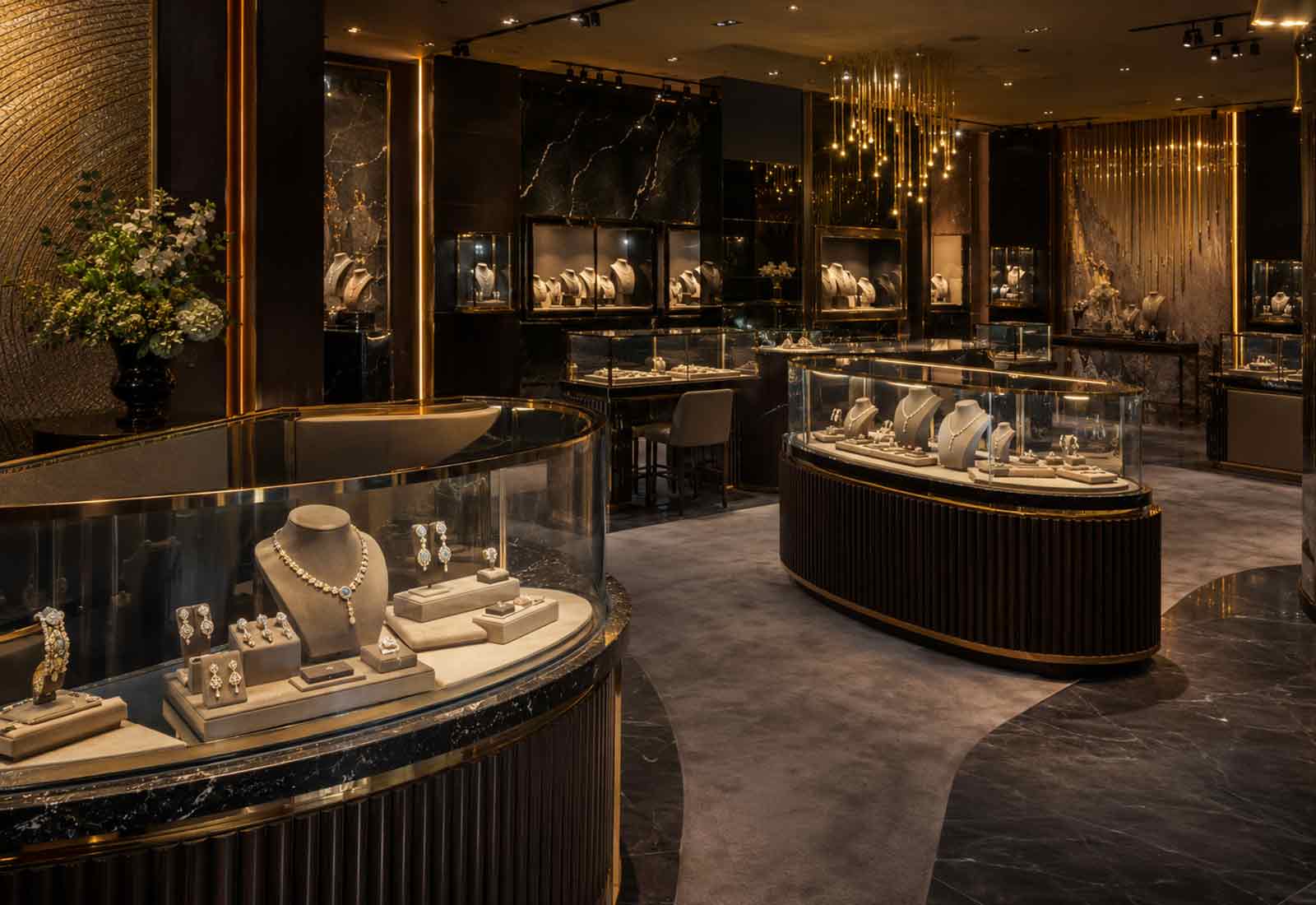 International luxury jewellery exhibition and retail market